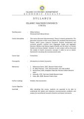 syllabus_Islamic Macro Economics.doc