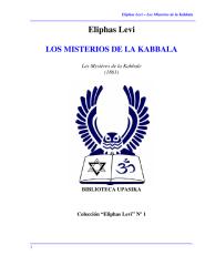 Eliphas Levi - Los Misterios de la Cabala.pdf