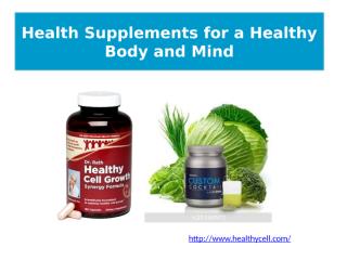 Health Supplements for a Healthy Body and Mind.pptx