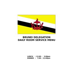 brunei delegation sultans menu.doc