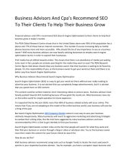 Business Advisors And Cpa Recommend SEO.pdf