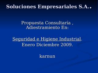 Soluciones Empresariales  propuesta kARNUN.ppt
